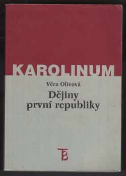 Dějiny první republiky