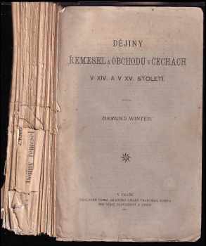 Dějiny řemesel a obchodu v Čechách v XIV. a v XV. století