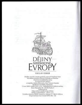 Václav Veber: Dějiny sjednocené Evropy
