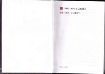Philippe Ariès: Dějiny smrti
