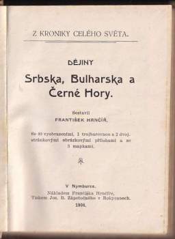 Dějiny Srbska, Bulharska a Černé Hory