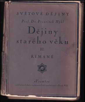 František Hýbl: Dějiny starého věku