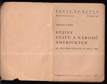 Václav Cháb: Dějiny států a národů amerických od prvního osídlení až do r. 1947