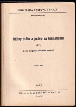Dějiny státu a práva za feudalismu