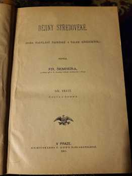 František Šembera: Dějiny středověké