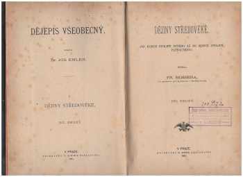 František Šembera: Dějiny středověké