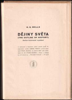 H. G Wells: Dějiny světa