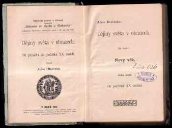 Alois Hlavinka: Dějiny světa v obrazech