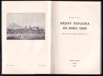 Přemysl Peer: Dějiny Teplicka do roku 1948