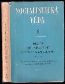 Dějiny třídních bojů v epoše kapitalismu