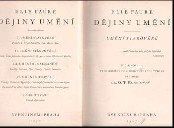 Elie Faure: Dějiny umění
