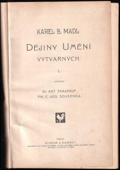 Karel Boromejský Mádl: Dějiny umění výtvarných