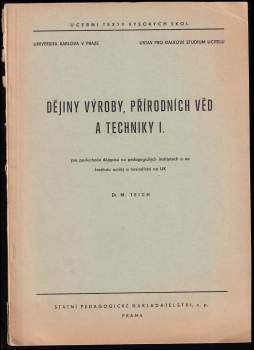 Dějiny výroby, přírodních věd a techniky
