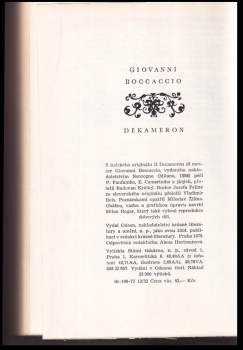 Giovanni Boccaccio: Dekameron