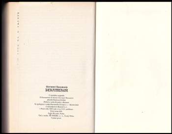 Giovanni Boccaccio: Dekameron