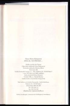 Hana Marie Körnerová: Děkuji, sestřičko--