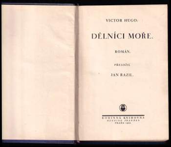 Victor Hugo: Dělníci moře