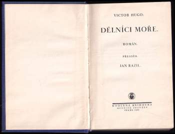 Victor Hugo: Dělníci moře
