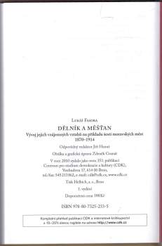 Lukás Fasora: Dělník a měšťan