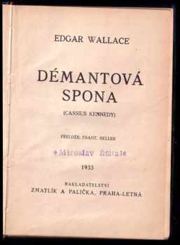 Edgar Wallace: Démantová spona - Cassius Kennedy