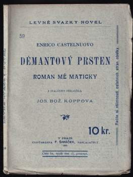 Démantový prsten ; Román mé matičky