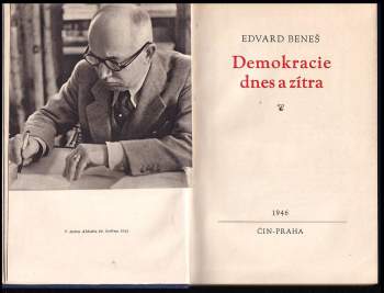 Edvard Beneš: Demokracie dnes a zítra