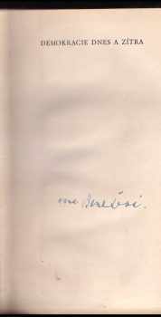 Edvard Beneš: Demokracie dnes a zítra