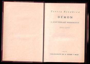 Tereza Nováková: Démon a jiné ženské podobizny