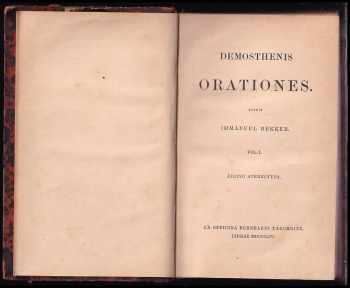 Demosthenes: Demosthenis Orationes Volume 1
