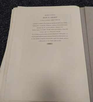 Karel Tondl: Den u Seiny - cyklus šesti dřevorytů s předmluvou Miloslava Novotného