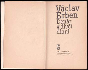 Václav Erben: Denár v dívčí dlani
