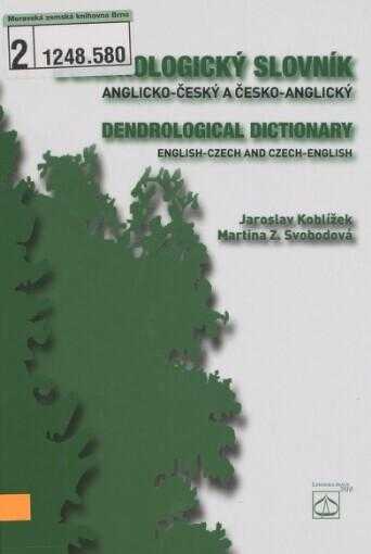 Dendrologický slovník anglicko-český a česko-anglický