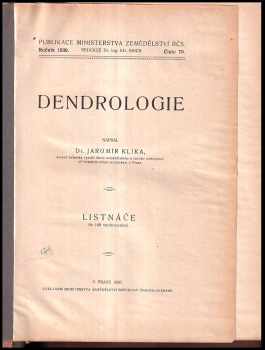 Jaromír Klika: Dendrologie