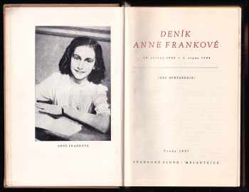 Anne Frank: Deník Anne Frankové
