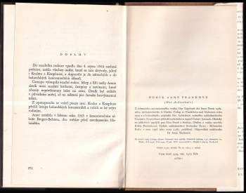 Anne Frank: Deník Anne Frankové