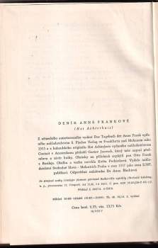 Anne Frank: Deník Anne Frankové