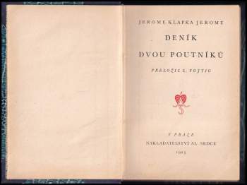 Jerome K Jerome: Deník dvou poutníků