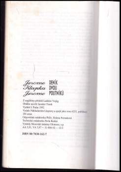 Jerome K Jerome: Deník dvou poutníků