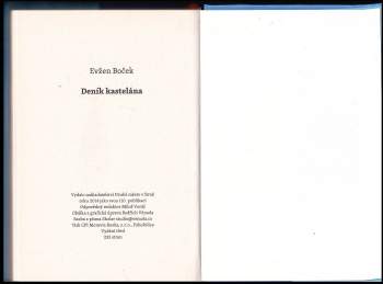 Evžen Boček: Deník kastelána