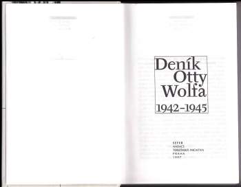 Otto Wolf: Deník Otty Wolfa 1942-1945
