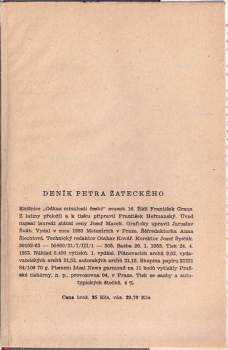 Pavel Žatecký: Deník Petra Žateckého