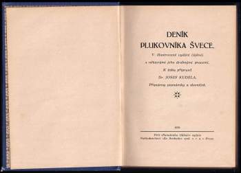 Josef Jiří Švec: Deník plukovníka Švece