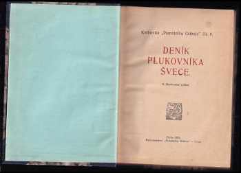 Josef Jiří Švec: Deník plukovníka Švece