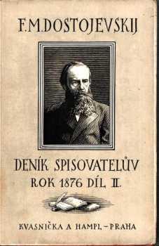 Deník spisovatelův za rok 1876