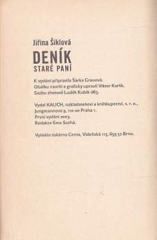 Jiřina Šiklová: Deník staré paní