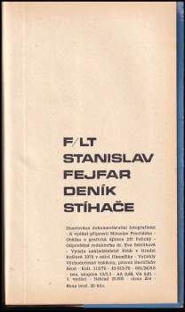Stanislav Fejfar: Deník stíhače