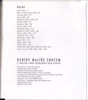 Josef Jíra: Deníky malíře srdcem