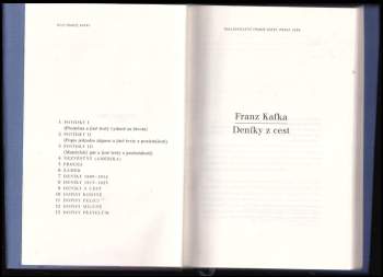 Franz Kafka: Deníky z cest