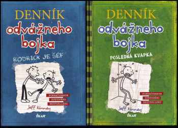Jeff Kinney: Denník odvážného bojka 1 - 7, Denník odvážného bojka, Rodrick je šéf, Posledná kvapka, Prázdniny pod psa, Krutá pravda, Ponorková choroba, Piate koleso na voze