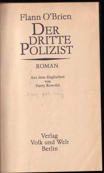 Flann O'Brien: Der dritte Polizist. Roman